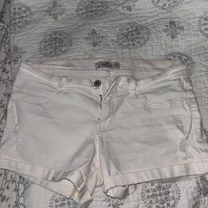 Hollister White Denim Women's Shorts
